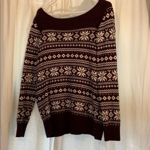 Loft Snowflake Sweater